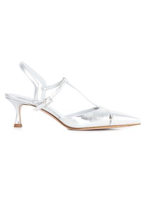 Silver calfskin Edvige pumps SERGIO LEVANTESI | EDVIGEARGENTO